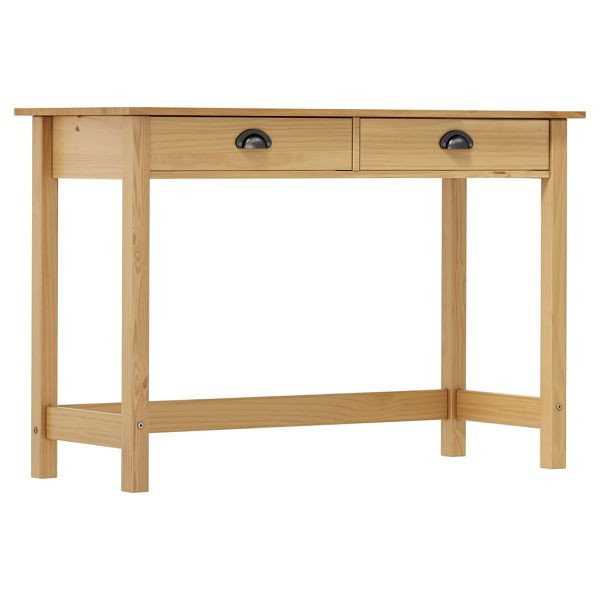 vidaXL Konsolentisch Hill mit 2 Schubladen 110x45x74 cm Kiefernholz, 288991