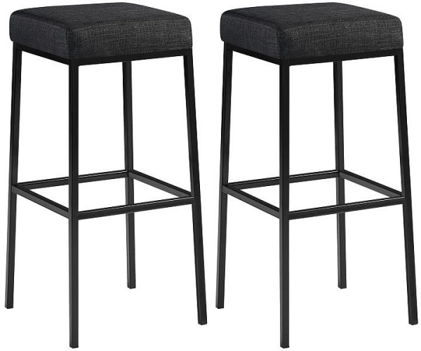 CLP Barhocker Montreal 80 Stoff schwarz, dunkelgrau, VE: 2 Stück, 314583