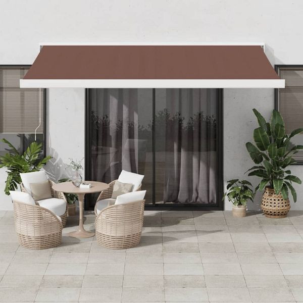 vidaXL Markise Automatisch Braun 450x300 cm, Top-Qualität, 3215731