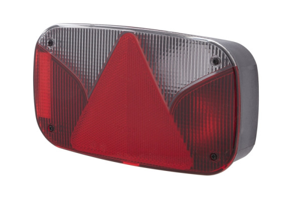 HELLA Heckleuchte, Glühlampe, 12V, Anbau/geschraubt, Farbe: weiß/rot, Schutz-Kontakt-Stecker, rechts, C5W / P21W / P21/5W / PY21W, 2VB 998 232-241