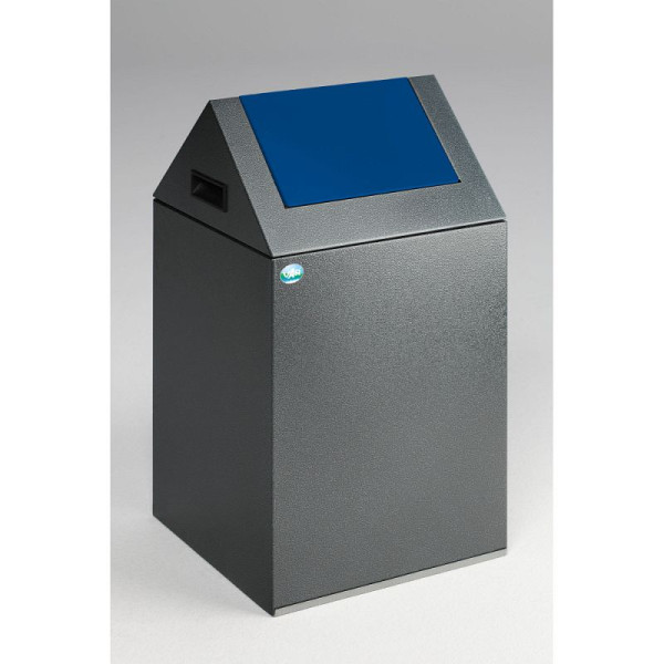 STEIN HGS Wertstoffsammelgerät WSG 40 S, selbstlöschend, Antiksilber, Antiksilber, enzianblau (RAL 5010), 82056.0002