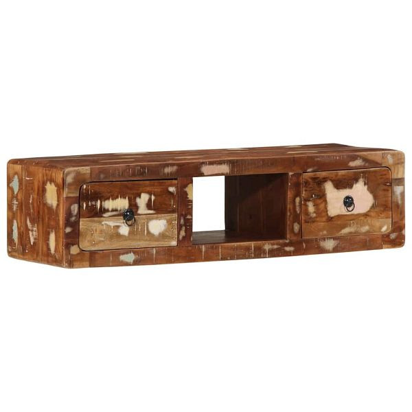 vidaXL TV-Wandschrank 100x32x25 cm Altholz Massivholz, 4104526
