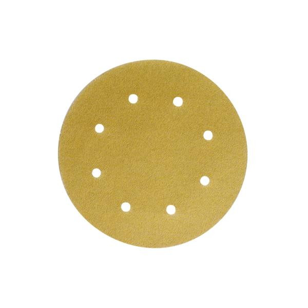 3M Hookit Papierschleifscheibe 255P, 203 mm, P180, 8-fach gelocht, VE: 250 Scheiben, 7000082543