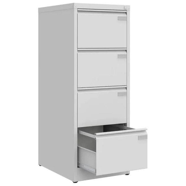 Eurobox Aktenschrank A4, 4 Reihen, Aktenschrank + Hängeregistatur in 1 Reihe, 0611-050104