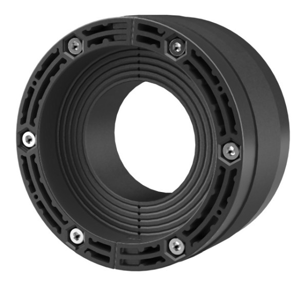 Hauff Standard-Ringraumdichtung mit Supersegmentringtechnik und Kunststoffpressplatten HRK150 SSG 1x70-112 b40 PAGF/A4/EPDM55, 3030300047