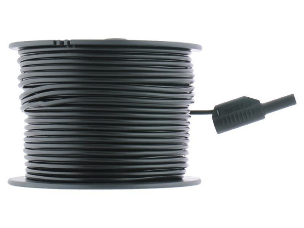 Metrel Prüfleitung schwarz, 50 m, Verlängerungsleitung für Erdungs- und Durchgangsmessung, A 1164, 20991114