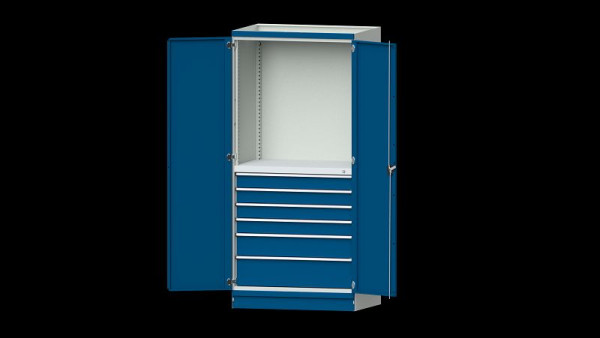 ANKE Werkbänke Basisschrank modulares Schranksystem, Serie 1060 V, Modell 3007, 1015 x 720 x 2200 mm, RAL 7035/5010, 631.273