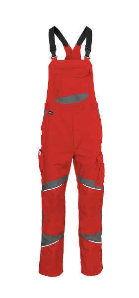 Kübler ACTIVIQ cotton+ Latzhose, Farbe: mittelrot/anthrazit, Größe: 30, 3450 3421-5597-30