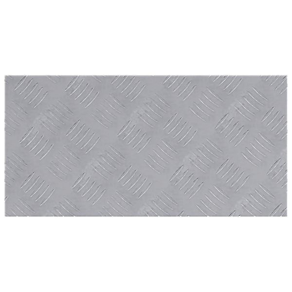 vidaXL Aluminium-Riffelbleche 4 Stück Anti-Rutsch 50x25 cm, 4104274