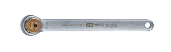 KS Tools Bremsen-Entlüftungsschlüssel, extra kurz, 10 mm, gold, 160.0729