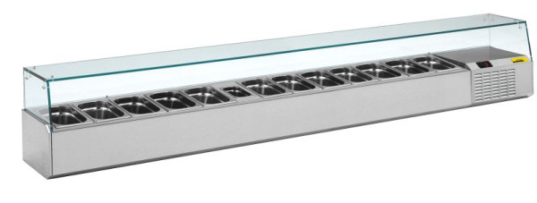 NordCap Pizzakühltisch-Aufsatz A 2560, für GN 1/4-150 oder GN 1/9-100, steckerfertig, statische Kühlung, 46710307014-0-G-0