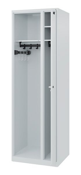 C+P Feuerwehrspind Evolo, Modell KOMBI, 2 Abteile, H1850xB600xT500 mm, Lichtgrau, 0494015-14 S10000