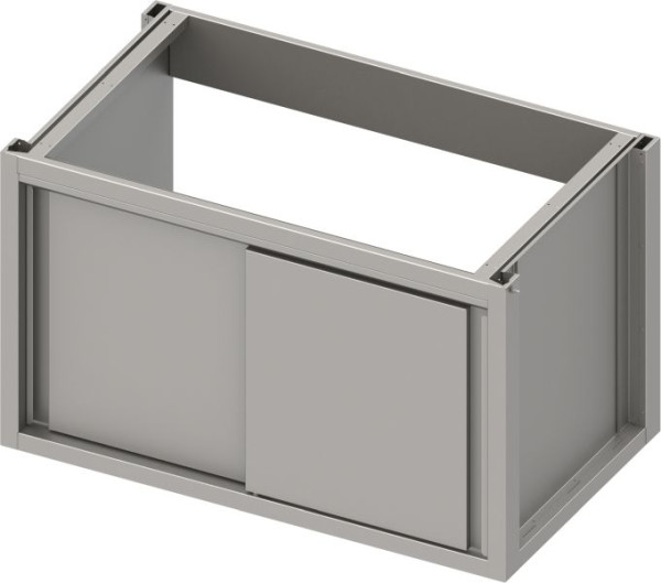 Stalgast Edelstahl Spülenunterschrank Boxversion 2.0 mit Schiebetüren, Sockelbau 1700x540x660 mm, BX17572F