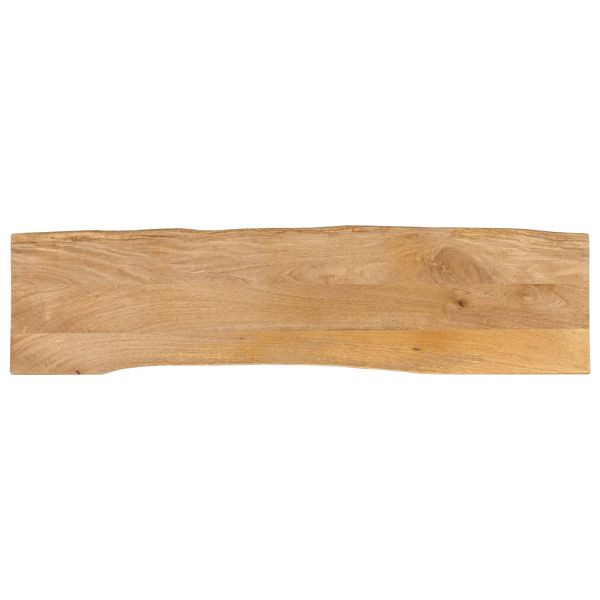 vidaXL Tischplatte mit Baumkante 180x40x3,8 cm Massivholz Mango, 370737