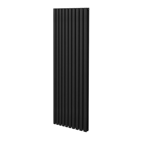 Monster Oval Röhrenheizkörper, 1800mm x 600mm, Schwarz, 213045