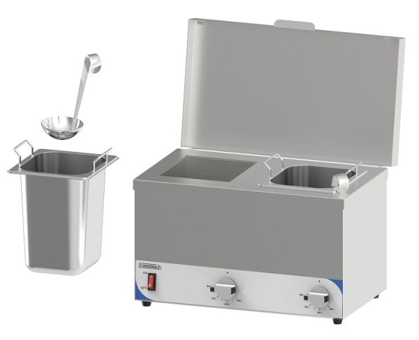 Casselin Bain-Marie für Saucen 2 x GN 1/6 - kompakt, CBMSC2H