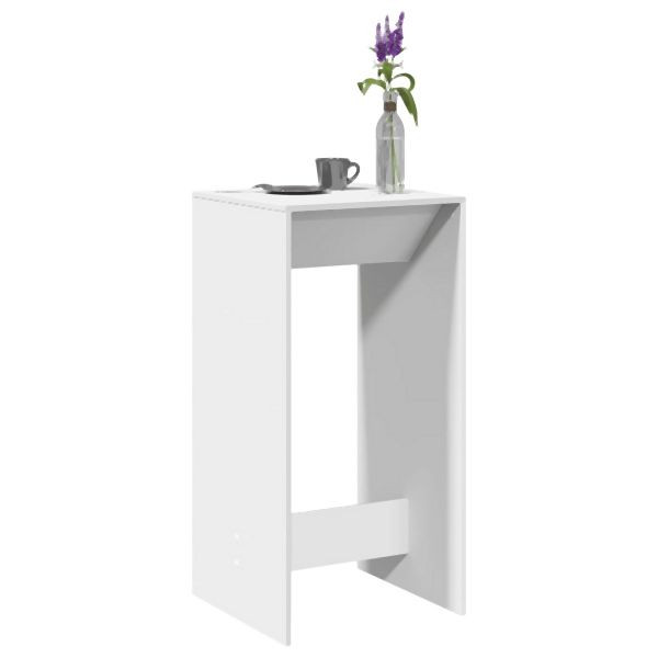 vidaXL Bartisch Weiß 51x50x103,5 cm Holzwerkstoff, 854418