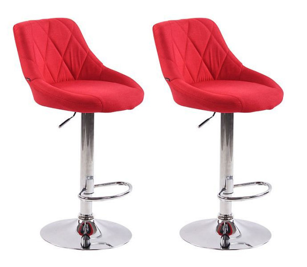 CLP Barhocker Lazio Stoff C, rot, VE: 2 Stück, 307043