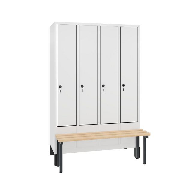 C+P Spind Evolo, 4 Abteile, H1850xB1190xT815 mm, Weiß/MDF Weiß, 48030-40 S10449