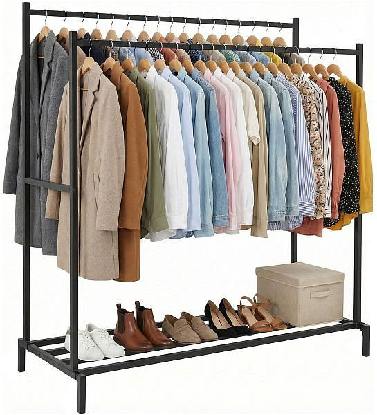 CLP Kleiderständer Karita 150 cm, schwarz, 327664, 4255716381349