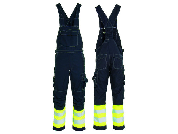Lemp Latzhose Tera TX Arc2 Hivis Klasse 2 gelb/marine 48, 66741903