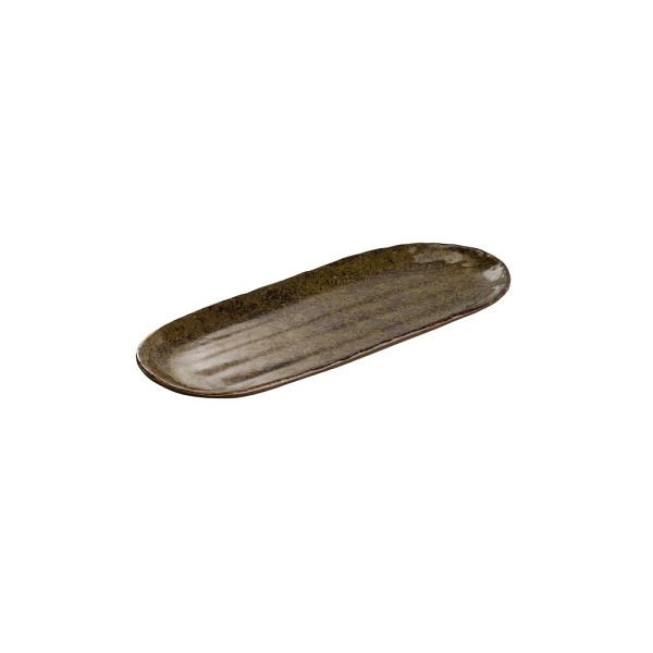 APS Tablett / Sushiboard UMI - Melamin braun, 28,5 x 11,5 cm, stapelbar, spülmaschinengeeignet, 85551