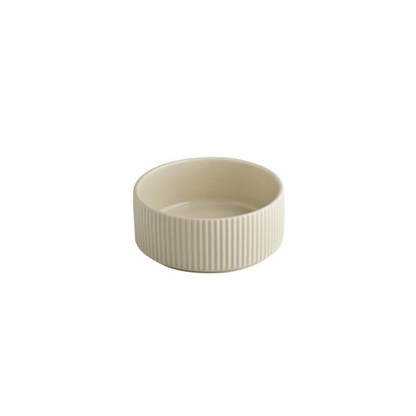 APS Schale THE GRID - Porzellan, Ø 14 cm, 450 ml, Farbe sand, stapelbar, 19032