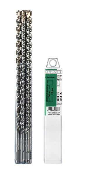 HiKOKI HM-Hammerbohrer SDS-Plus 2-Schneider 8 x 250/310 mm, VE: 10 Stück, 782630