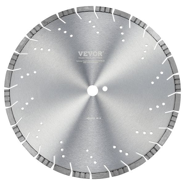 VEVOR Diamant-Sägeblatt Beton-Sägeblatt Nass/Trocken Schräge Zähne 40cm, JGSQGJP400MMYG7DTV0