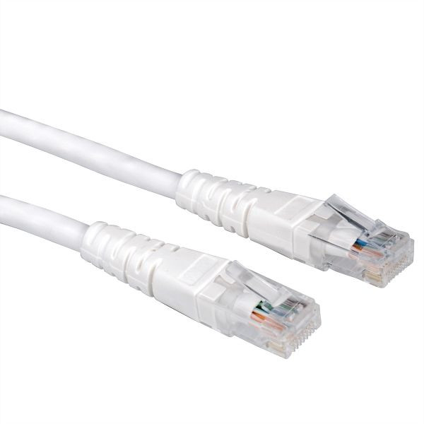 VALUE Patchkabel Kategorie 6 (Class E) UTP, weiß, 7 m, 21.99.1576