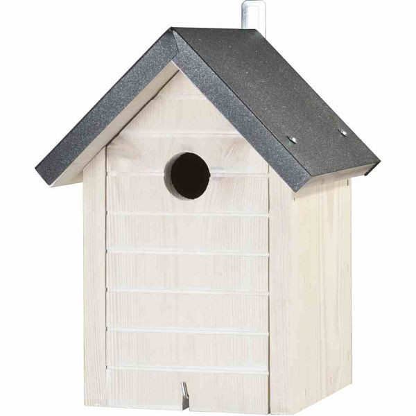 SIENA GARDEN Nistkasten Toni creme 32 mm, Maße: 19x19x26 cm, Kiefernholz, L91030