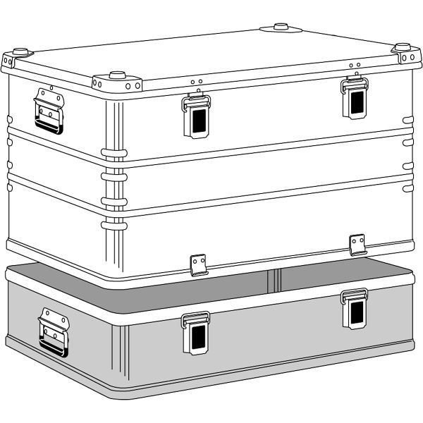 ZARGES Alu-Kiste K470 Plus OT; 750x550x380mm, 40505, 4003866405053