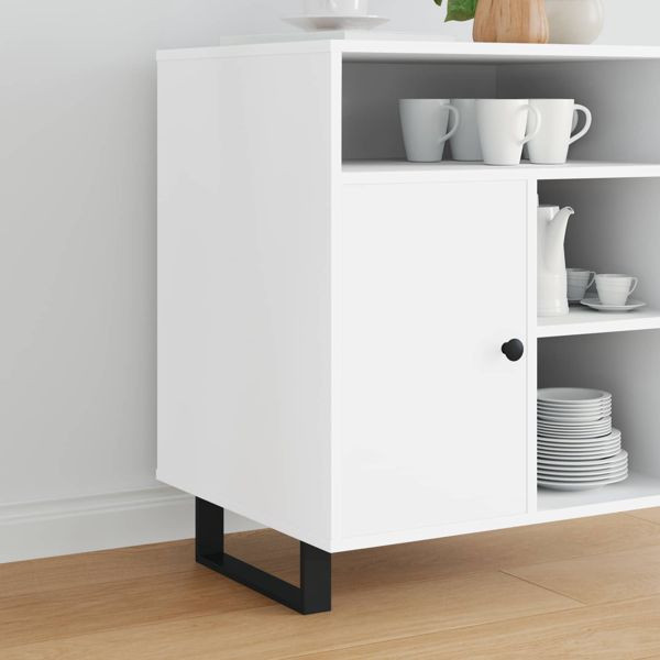 vidaXL Möbelbeine 12-teilig Schwarz 311 x 40,5 x 100 mm Eisen, 864807