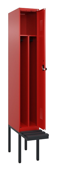 C+P Spind Evolo PLUS, 1 Abteile, 2120x300x815mm, 3020/3020, Haken 4, Drehriegel, Material Sitzfläche Kunststoff, 0490407-10F S10079