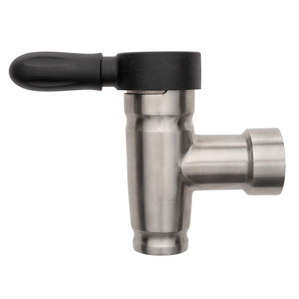 Gastro-Inox Kesselablaufhahn Ø1'1/2, Qualität: Gebürsteter Edelstahl AISI 304, 402.611