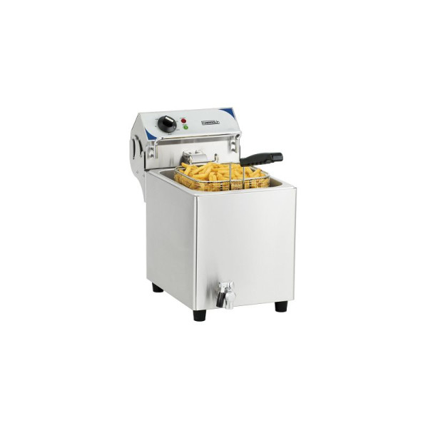 Casselin Fritteuse 7L mit Ablasshahn, L 280 x T 683 x H 455 mm, CFEV7B