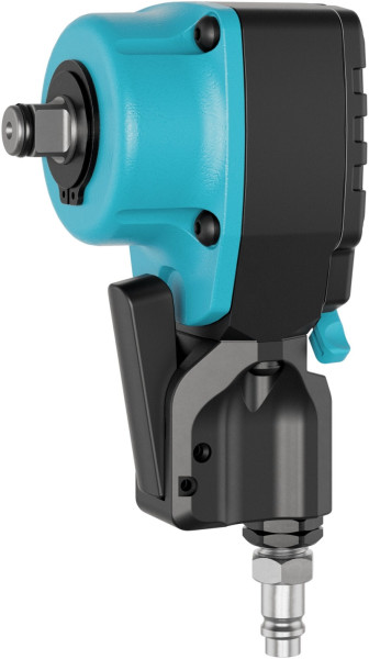 Hazet Twin Turbo Faust Schlagschrauber, Lösemoment maximal: 550 Nm, 1/2 Zoll (12,5 mm) Vierkant, Hochleistungs-Doppelhammer-Schlagwerk, 9012PTT