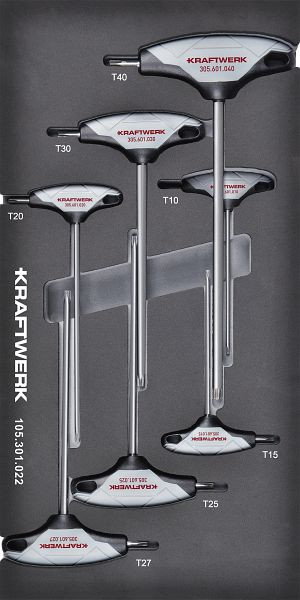 Kraftwerk BASIC LINE EVA TX-Winkelschraubendreher-Einlage TX 7-tlg. 20x40 Einlage, 105.301.022