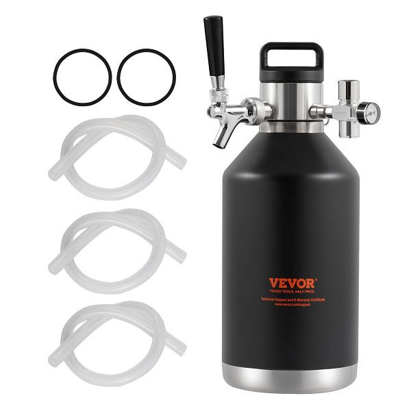 VEVOR Bierzapfanlage Mini Bierfass Bierbraugerät 4 L, MNPJTHSY128OZG02SV0