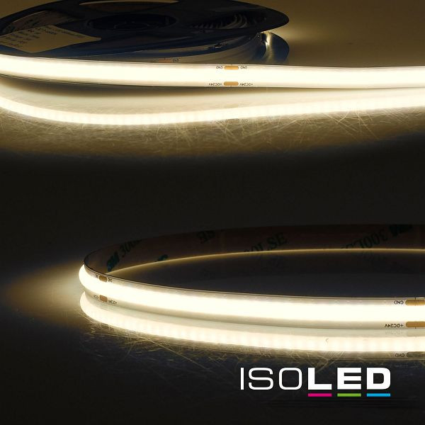 ISOLED LED COB930 Linear Flexband, 24V DC, 8W, IP20, 3000K, 5m Rolle, 480 LED/m, 115775