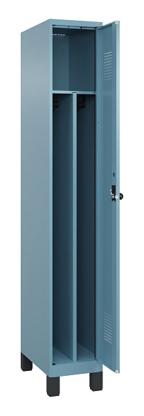 C+P Spind Evolo PLUS, mit Füßen, 1 Abteil, 1950x300x500mm, 0010/0010, Verschluss Drehriegel, 049010-10F S10021