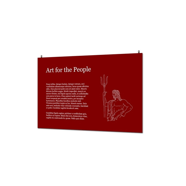 Showdown Displays Indoor Wandschild Basic 40 x 60 cm KAPA 5 mm, FBW400x600-KP5