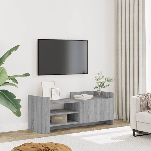 vidaXL TV-Schrank Grau Sonoma 100x35x40 cm Holzwerkstoff, 848379