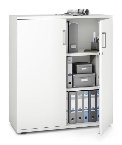 Deskin Flügeltürenschrank MULTI MODUL-PRO, Dekor weiß, B 1000 x H 1140 x T 420 mm, 351768