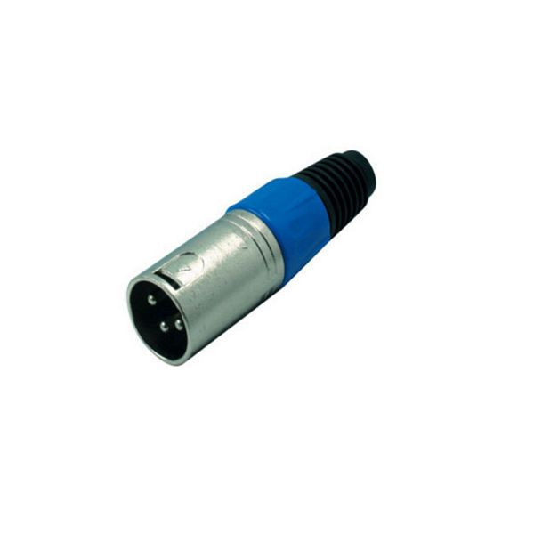 S-Conn XLR-Stecker, blau, 55002-B