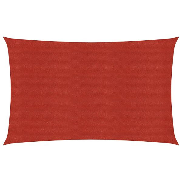 vidaXL Sonnensegel 160 g/m² Rot 6x8 m HDPE, Material: HDPE, 311635