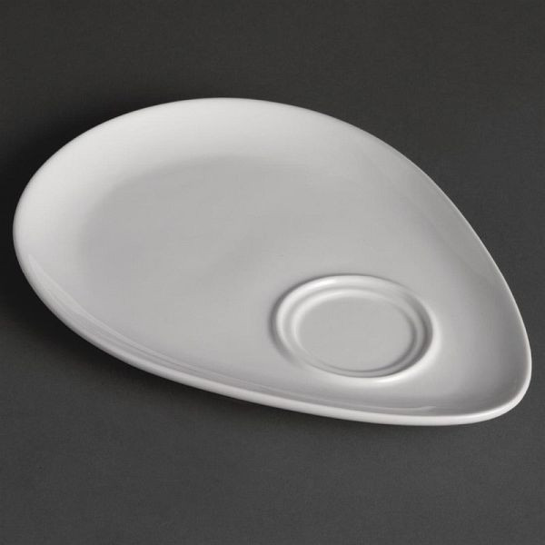 Olympia Whiteware Snackteller 24cm (12 Stück),kann mit Kaffeetasse CB461 und Cappuccinotasse CB462 kombiniert werden, Y102