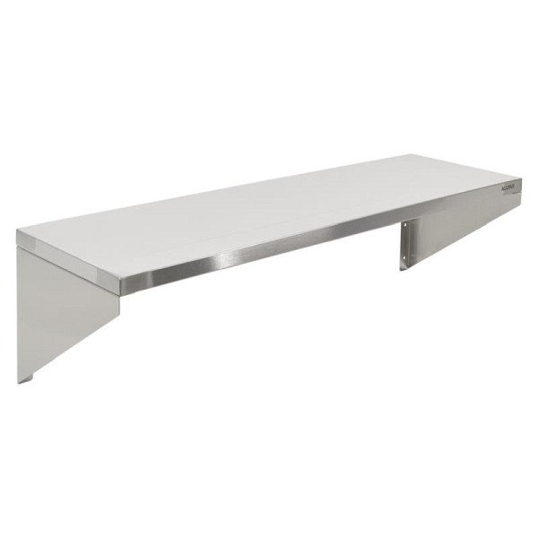 ALLPAX Edelstahl Wandregal 1 Boden, 100 x 30 cm, 10013762