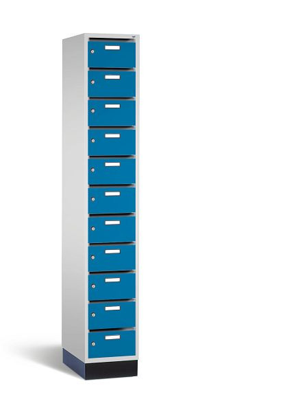 C+P Verteilerschrank Intro, H1950xB320xT490mm, Farbe: Lichtgrau / Lichtblau, 8170-111 S10017