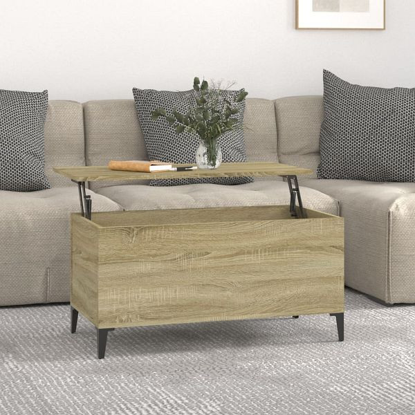 vidaXL Couchtisch Sonoma-Eiche 90x44,5x45 cm Holzwerkstoff, 819591